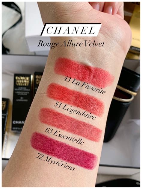 Chanel Rouge Allure velvet swatches